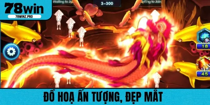Game Bắn Cá Ngũ Long sở hữu đồ hoạ hiện đại, đẹp mắt