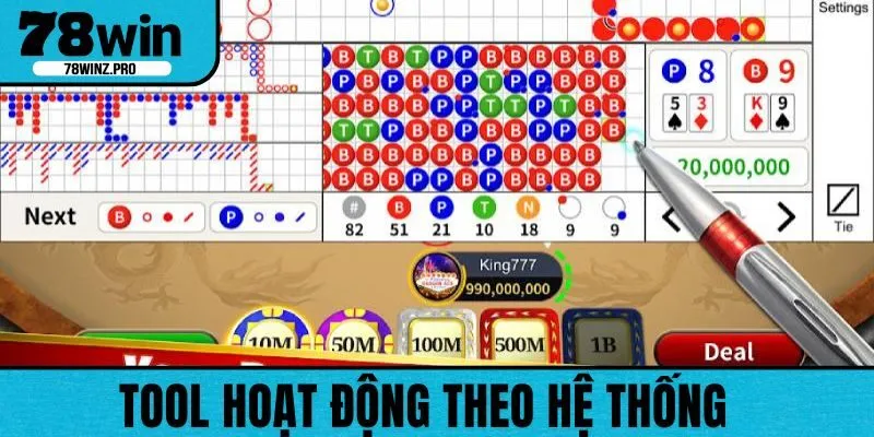 Tool dự đoán Baccarat hoạt động theo hệ thống